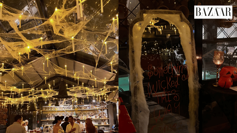 The interior of Uncultured at The Unseen Assagao with people seated.