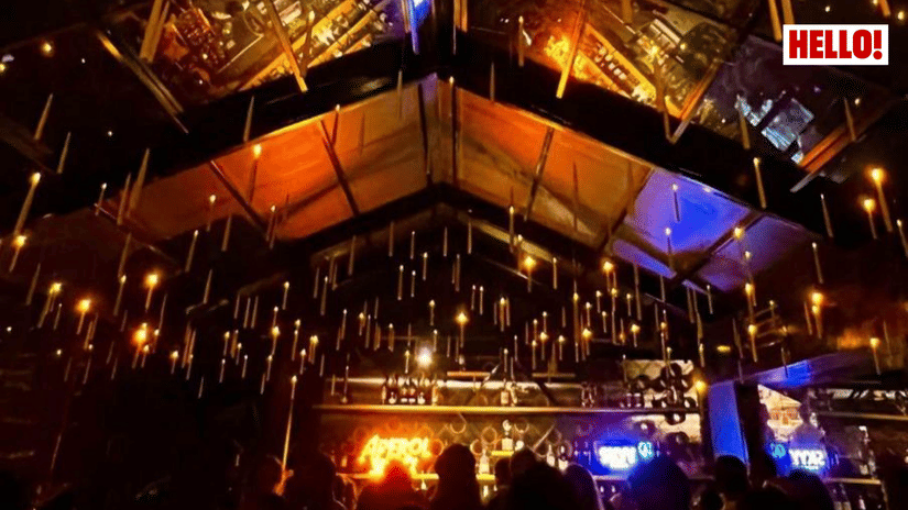 An event setup with lights and a crowd at The Unseen Assagao.