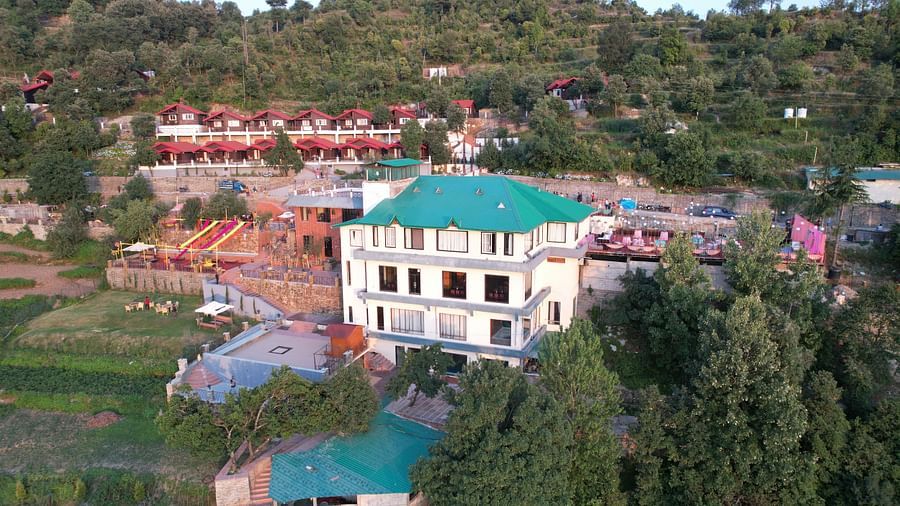 A daytime facade view of Digantaa Resort.