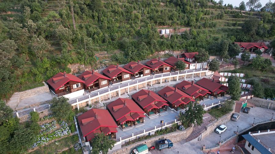 A shot capturing the facades of Digantaa Resort.