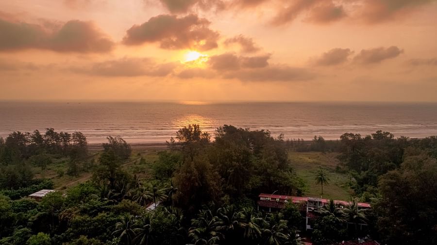 Sunset at Lotus Eco Beach resort