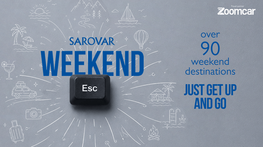 Escape with Sarovar hotels on weekdends to 90 plus destinations.