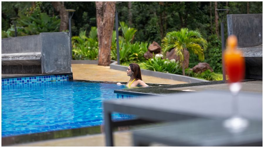 View of the Swimming Pool atThe Silver Sky Hotels and Resorts, Chikkamangaluru 8