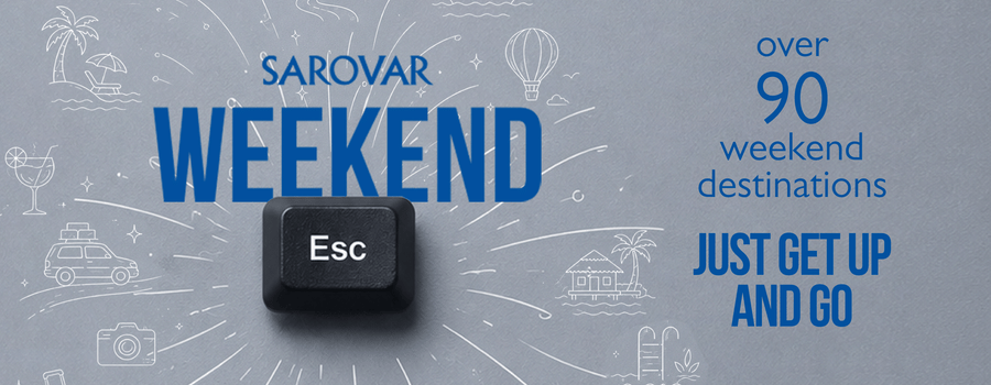 Escape with Sarovar hotels on weekdends to 90 plus destinations.