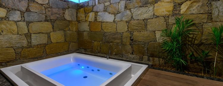 The jacuzzi at our Our Premium Cottages for a delightful stay in Pushkar 144