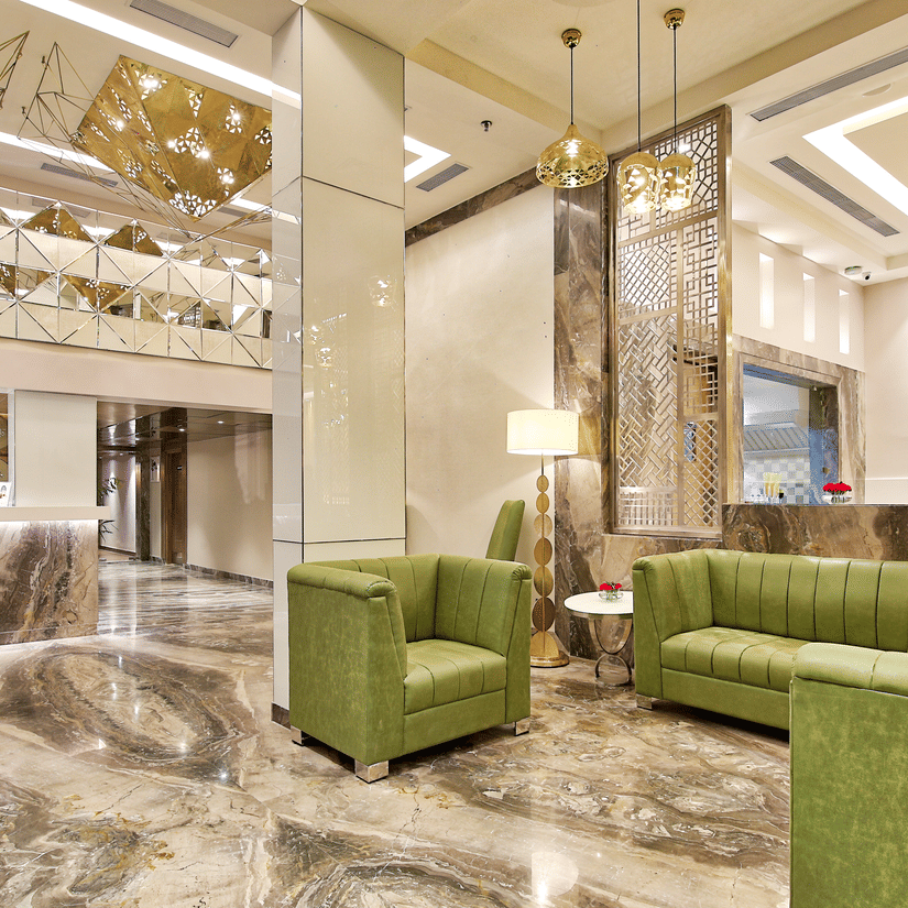 Lounge Area at our Hotel in Jaipur, Golden Tulip Essential, Jaipur