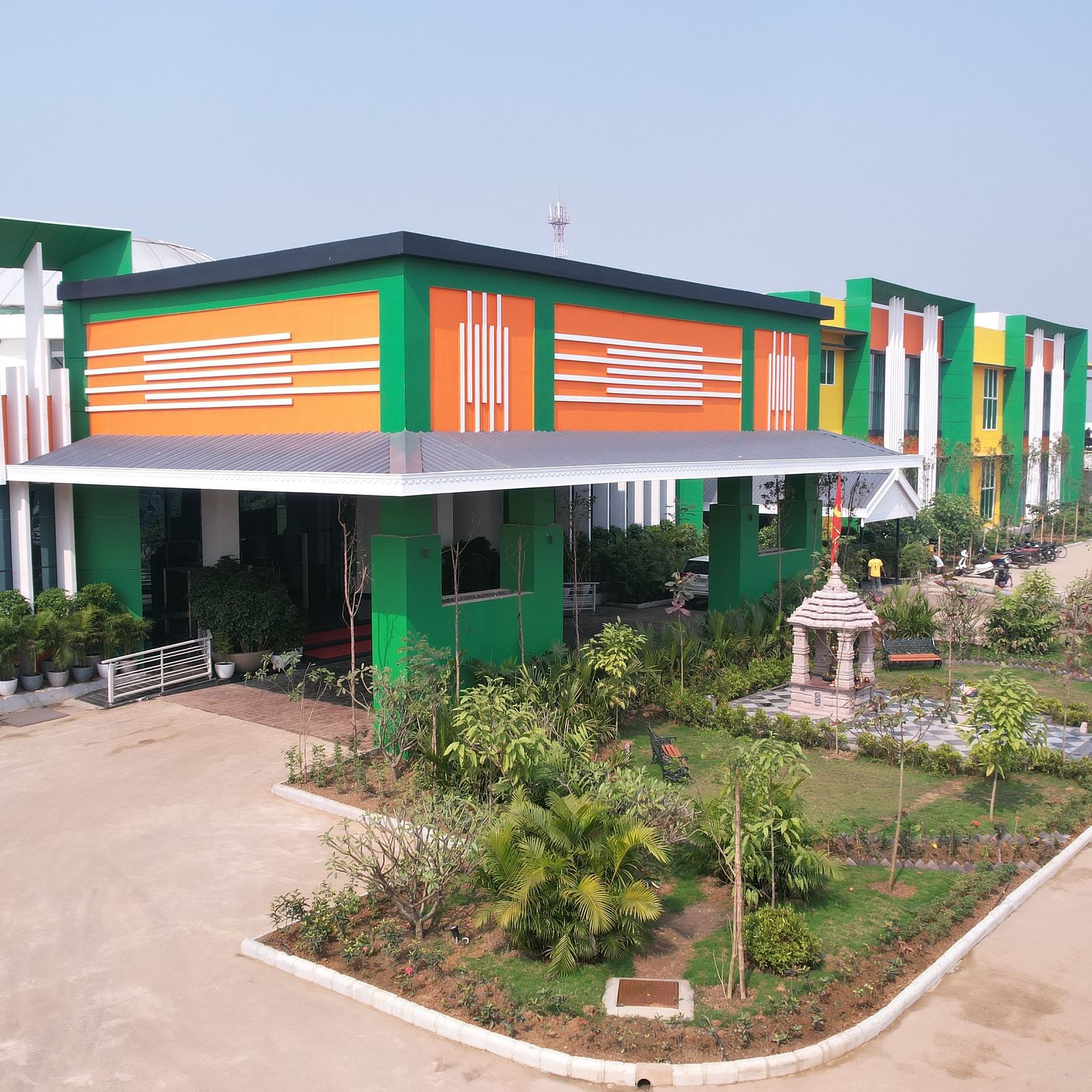 Side view of the Facade of Mayfair World Cup Village, Rourkela 2