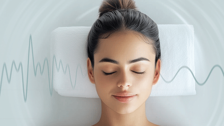 A creative for Corporate Summer Therapy at Bodhi Prana Spa at GRT Hotels –  a lady lying on the bed, text and logo displayed