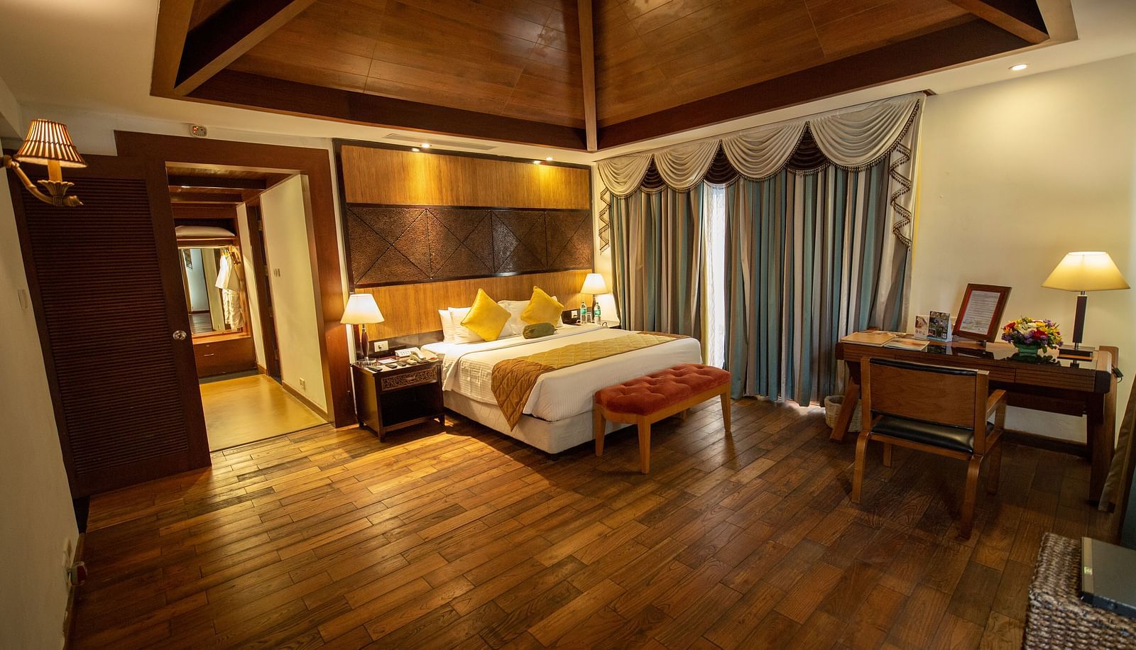 An overview of Royal Villa TAHITI Bedroom at Ocean Spray Puducherry