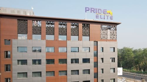 facade image of Pride Elite, Haridwar during the day