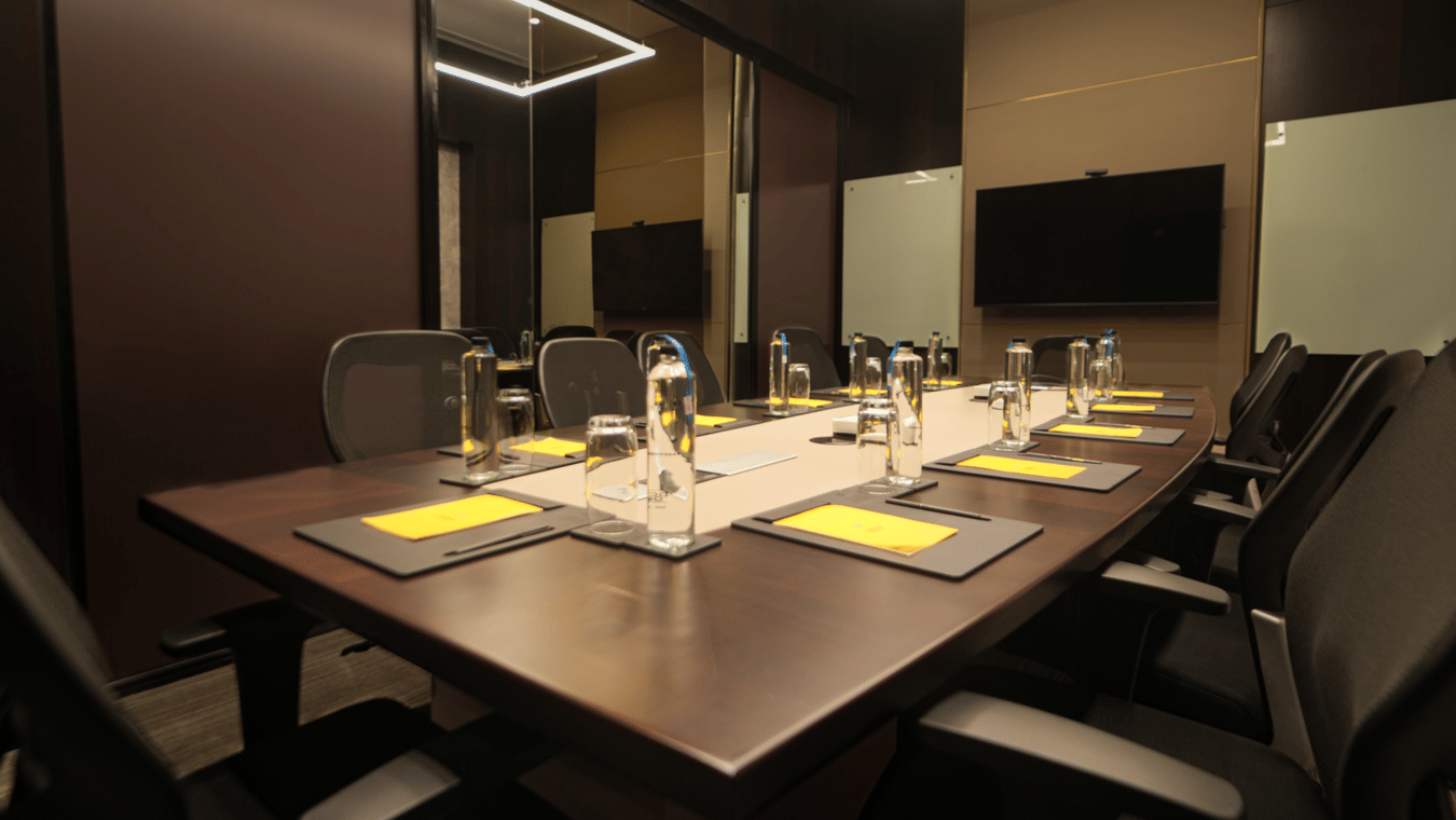 A professional business centre at The Suryaa New Delhi designed for meetings and work