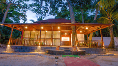 facade of Neil Ocean Spa during the night with the lights on - Symphony Summer Sand Beach Resort And Spa, Neil island