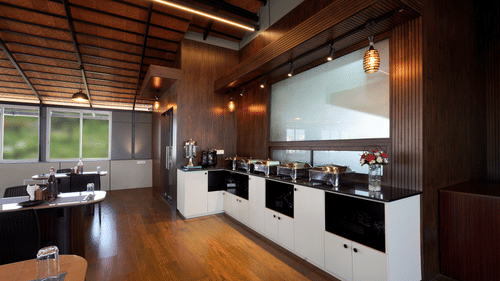 the buffet spread area of the restaurant - Hotel Gwen by Rivido, Near Bannerghatta Road