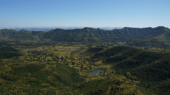 an aerial view of western ghats