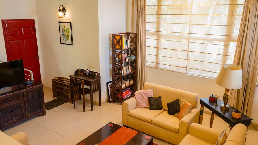 Sofa with side table at El Benito Goa