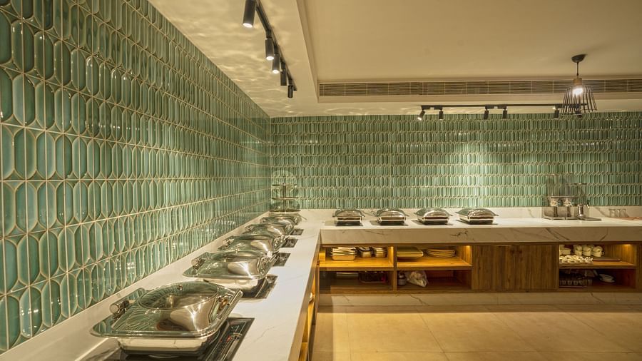 Banquet area in the restaurant at Grand Continent, Secunderabad