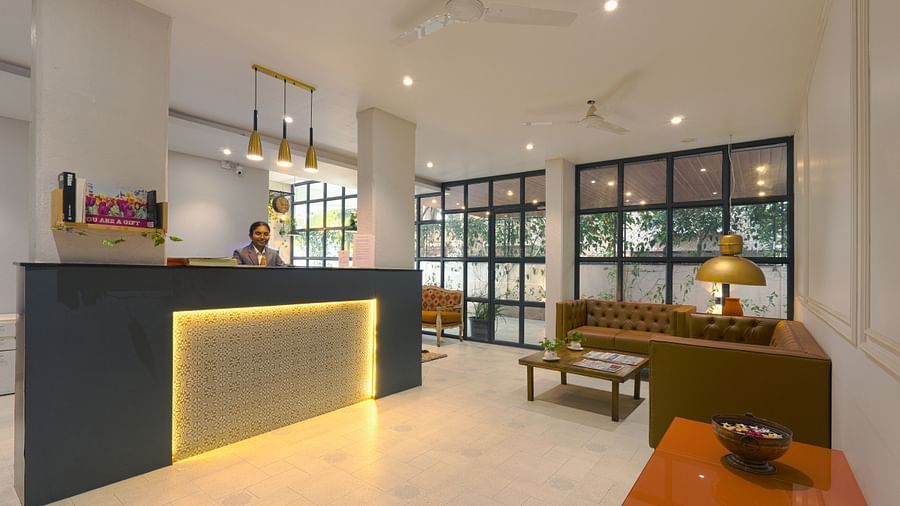 Reception area with sleek lighting - Magnus Aerith Studio, Kharadi