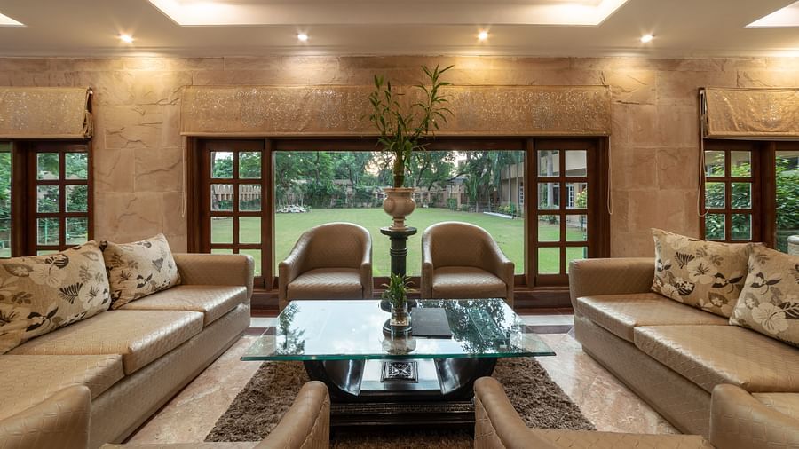 Seating arrangement at Garden View Lounge
