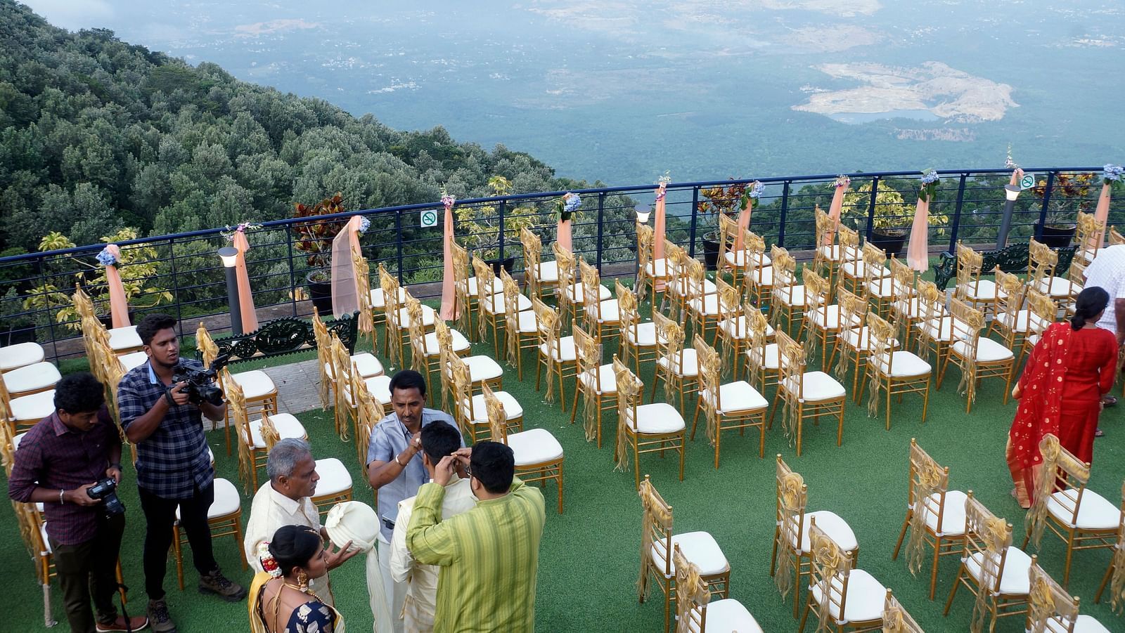  An image of the open event space with seating arrangement - Great Trails Yercaud by GRT Hotels