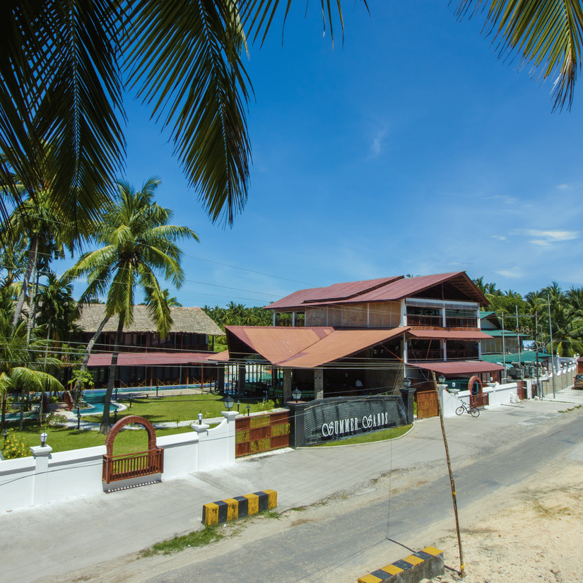 an overview of Symphony Summer Sand Beach Resort And Spa, Neil Island from afar