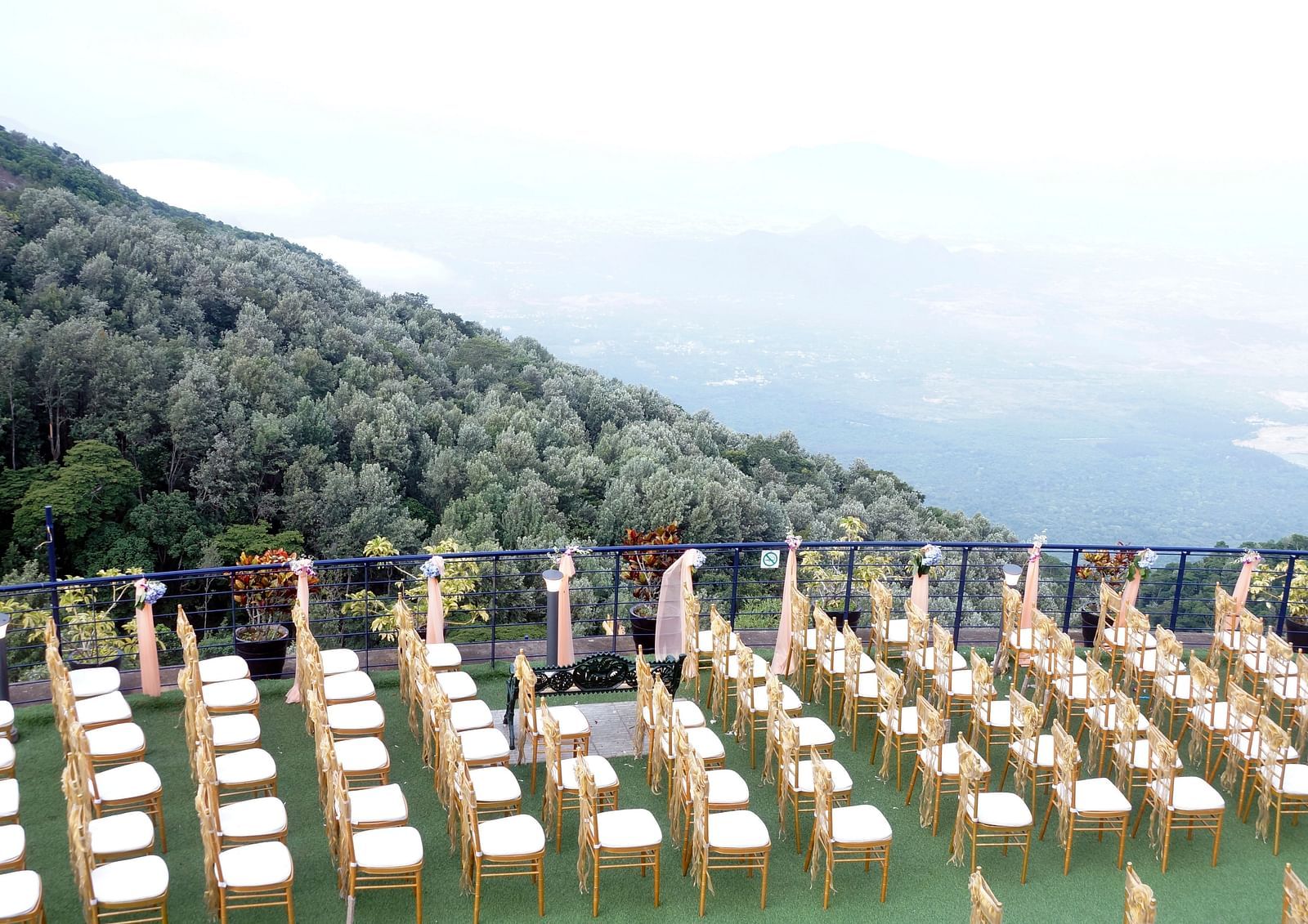  An image of the open event space with seating arrangement - Great Trails Yercaud by GRT Hotels
