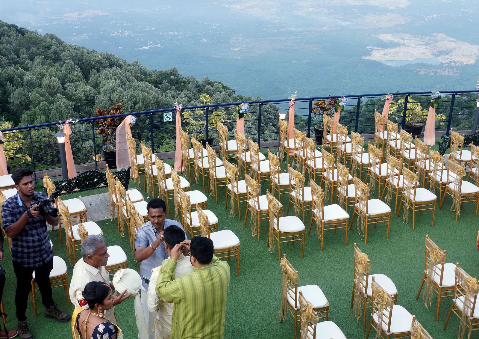  An image of the open event space with seating arrangement - Great Trails Yercaud by GRT Hotels