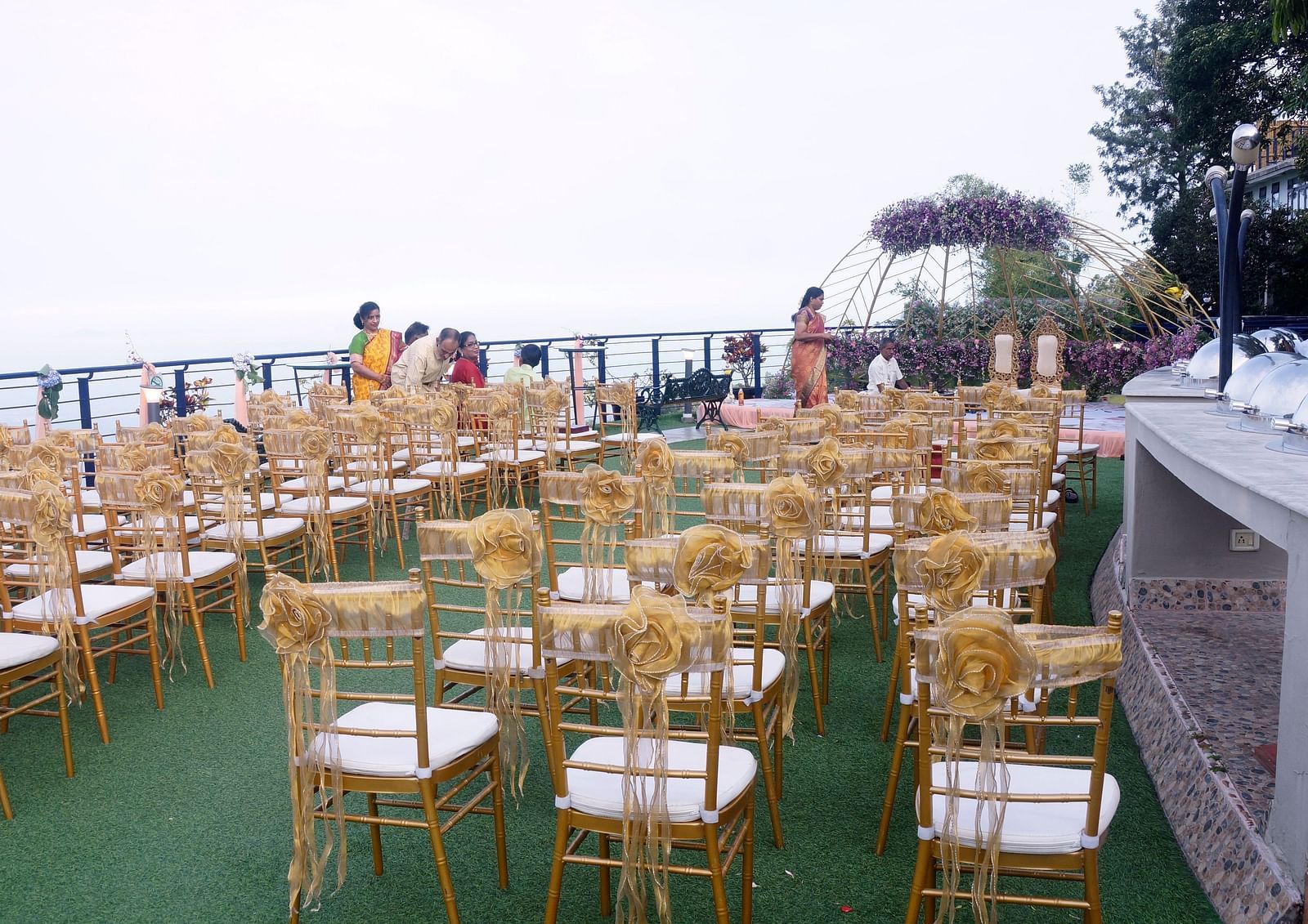  An image of the open event space with seating arrangement - Great Trails Yercaud by GRT Hotels