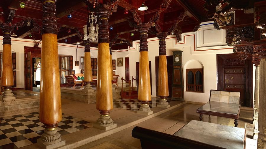 Lobby area of Chidambara Vilas