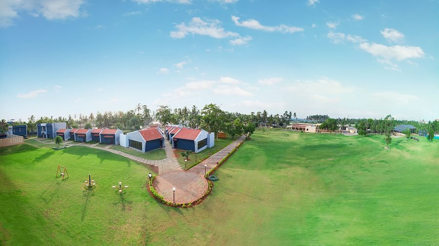 The aeriel view of MGM Beach Resorts in muthukadu