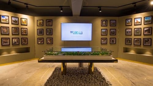 The various exhibits including a mini replica at our experience center  6 3