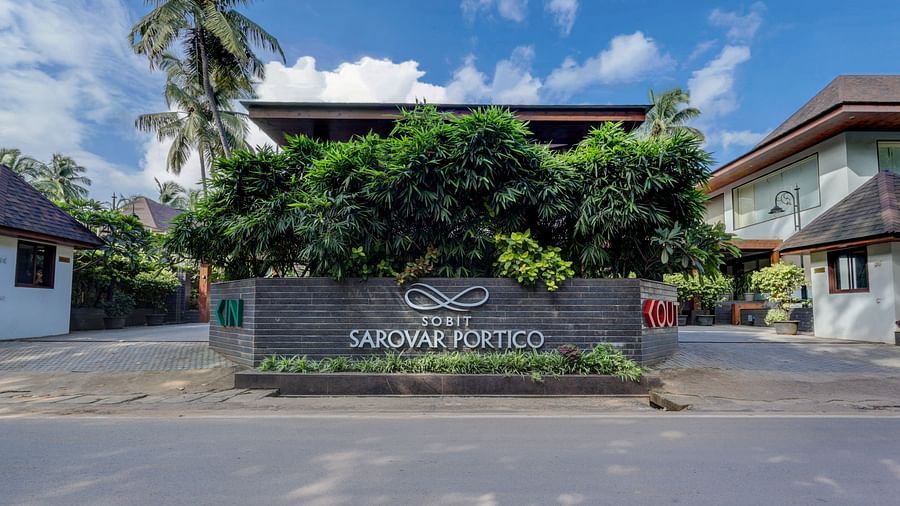 Entry and exit way at Sobit Sarovar Portico, Goa