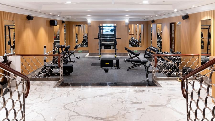 An image of the staircase leading to the gym named Sumaya - The Claridges New Delhi