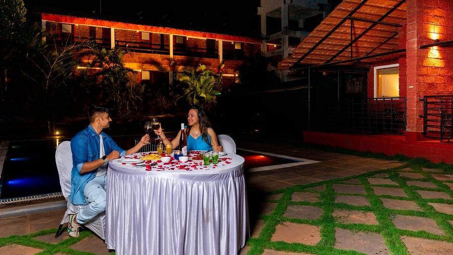 Lotus eco beach resort, wadi restaurant candlelight dinner