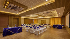 Theatre style seating in the banquet hall at Grand Continent - A Sarovar Premiere Affiliate Hotel, Hosur