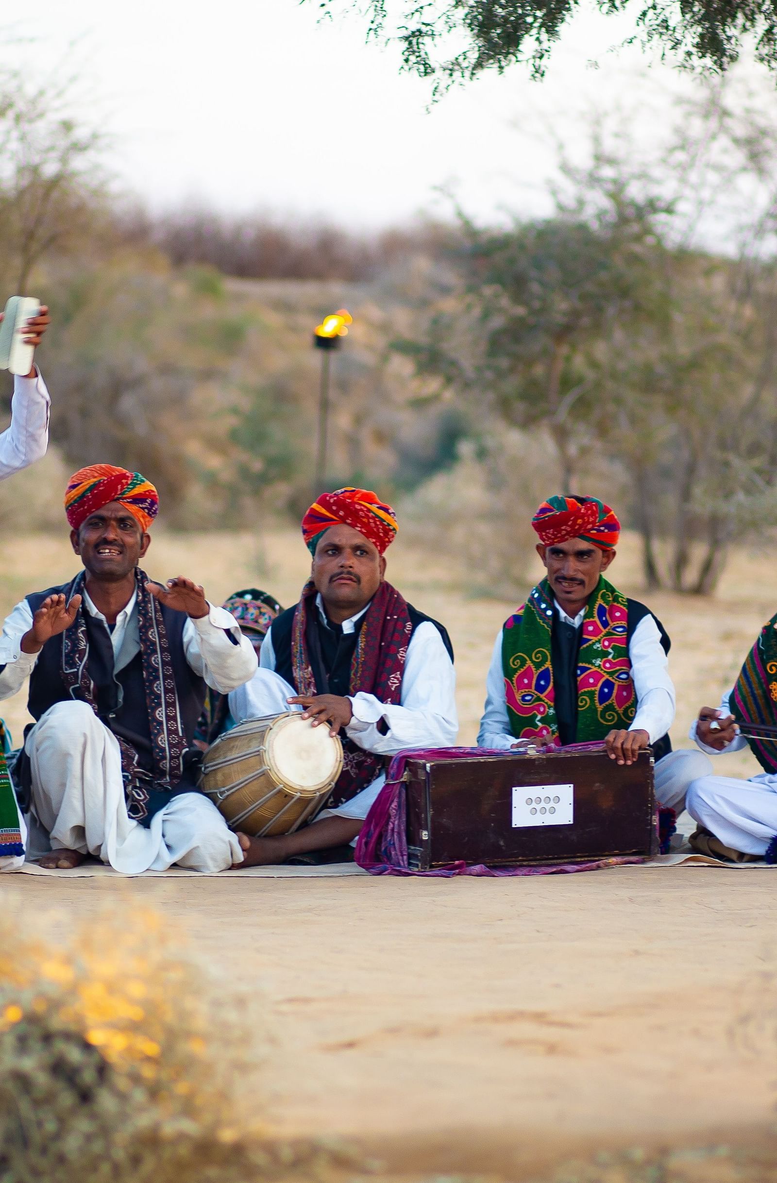 Local musicians performing at Manvar Resort and Desert Camp - 2