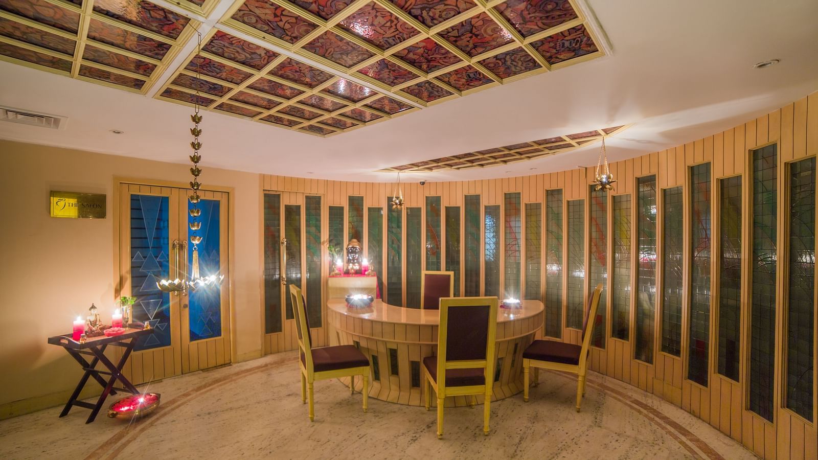 Interiors of the health club and spa at Sitara Luxury Hotel in Hyderabad near Ramoji Film City