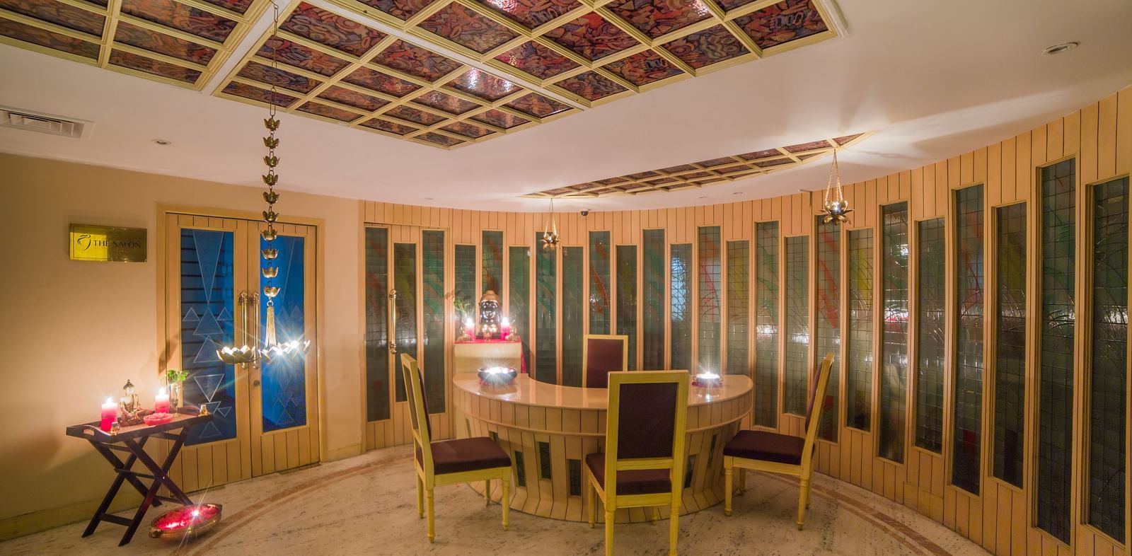 Interiors of the health club and spa at Sitara Luxury Hotel in Hyderabad near Ramoji Film City