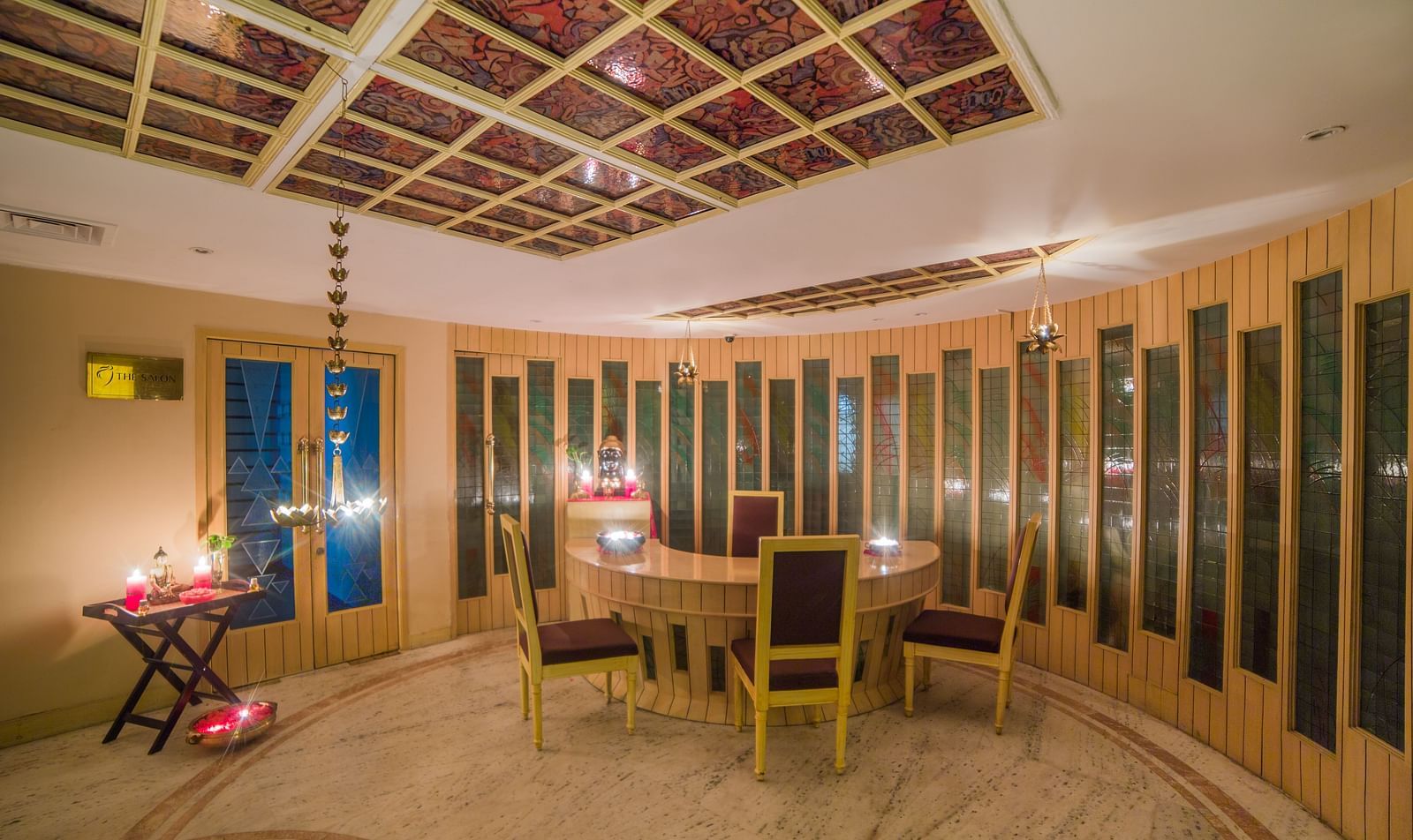 Interiors of the health club and spa at Sitara Luxury Hotel in Hyderabad near Ramoji Film City