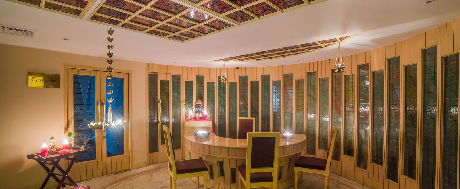 Interiors of the health club and spa at Sitara Luxury Hotel in Hyderabad near Ramoji Film City