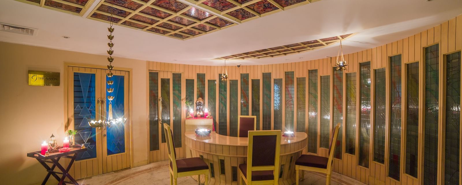 Interiors of the health club and spa at Sitara Luxury Hotel in Hyderabad near Ramoji Film City