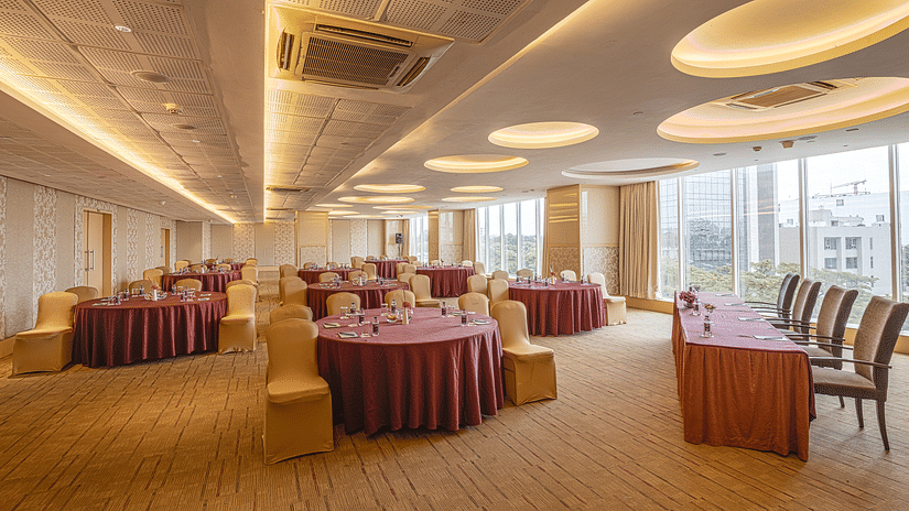 banquet hall at E Hotel