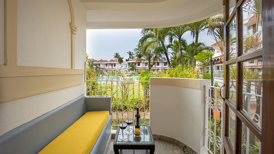 room with a private sit-out in goa