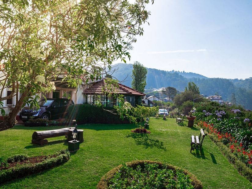 aerial view of sherlock - hotel in ooty