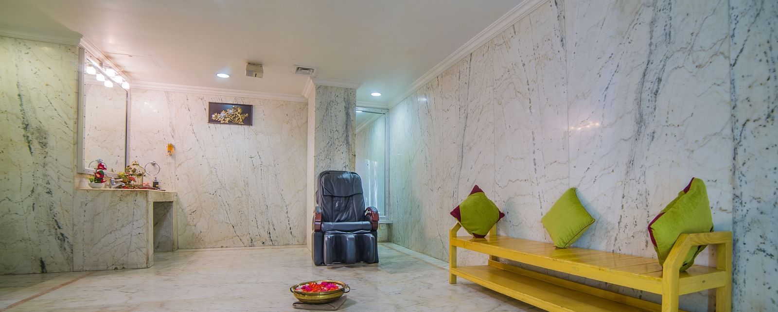 Well lit spa at Sitara Luxury Hotel in Hyderabad near Ramoji Film City