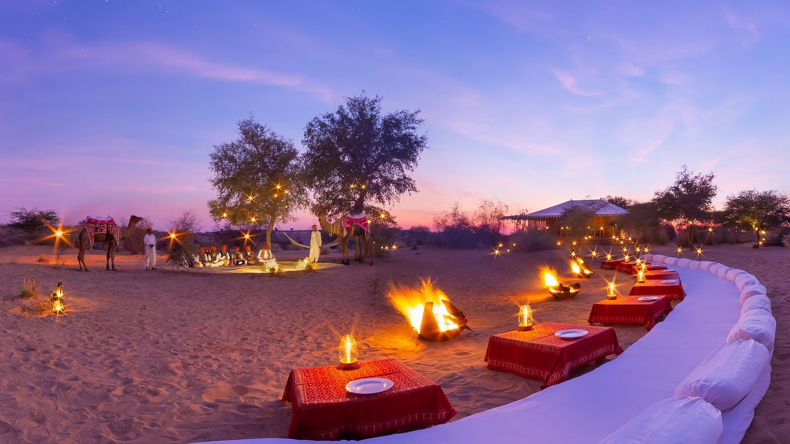 Outdoor dining arrangement at Manvar Resort and Desert Camp - 8