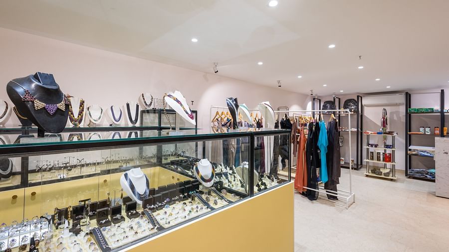 The jewellery section in Boutique D Or - Heritage Village Resorts Spa Goa