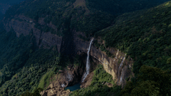 aerial view of a waterfall 3