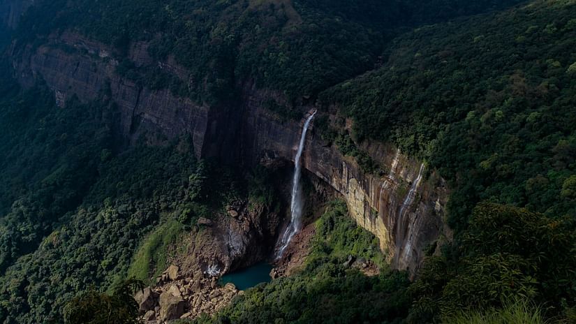 aerial view of a waterfall 3