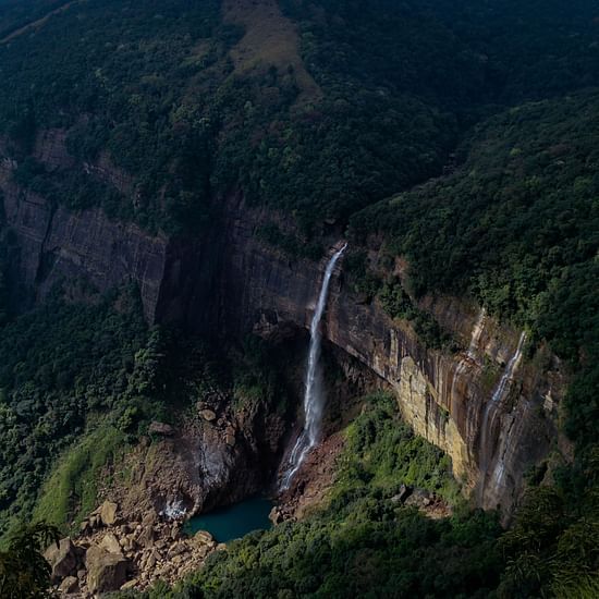 aerial view of a waterfall 3