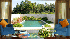 Rooms with private swimming pool at The Serai Chikmagalur